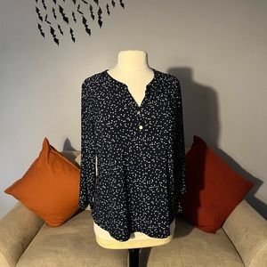 Anne Klein Dark Navy Shirt